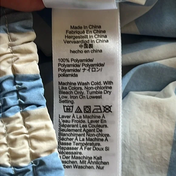 J. CREW Smocked Beach Short Striped Adjustable Waist - Picture 8 of 10